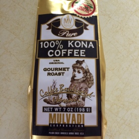 A man my husband went to high school with sent us kona coffee from Hawaii.